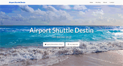 Desktop Screenshot of airportshuttledestin.com