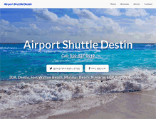 Tablet Screenshot of airportshuttledestin.com